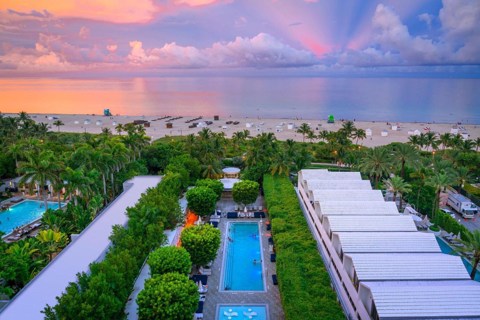 Nautilus Sonesta Майами-Бич Экстерьер фото Aerial view of the hotel